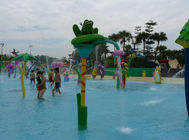 環境に優しい水公園装置のカエルのSpalshの組合せ色の子供の水運動場