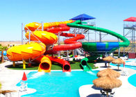 巨大な螺線形水公園のスライドは子供/大人のために、注文のプール滑ります