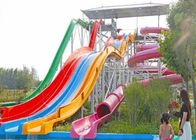 遊園地のガラス繊維主題水公園のための高速高い水スライド