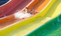 リゾート公園のための大人の虹のガラス繊維水スライド