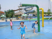 熱い電流を通された子供水運動場、スプレー3歳の水公園装置のコラムの