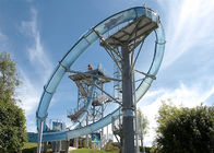 商業水公園のスライドによってカスタマイズされるガラス繊維の物質的な鉄骨構造