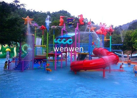 組合せ色ホテルのプールのための相互水公園の運動場