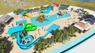 主題水公園の波のシミュレーター機械夏の催し物の大人水スライド